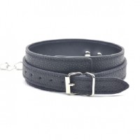 Collar with Lead/Leash Bondage Black